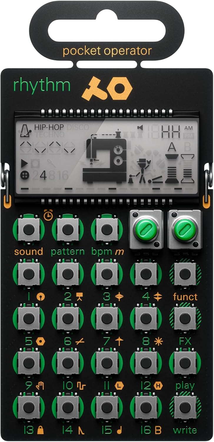 teenage engineering EP–133 K.O. II 128MB sampler, drum machine and sequencer with built-in microphone and effects
